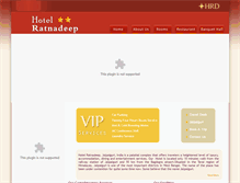 Tablet Screenshot of hotelratnadeep.com
